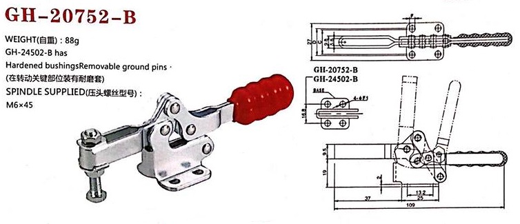 Kẹp định vị GH-20752-B, cam kẹp GH-20752-B