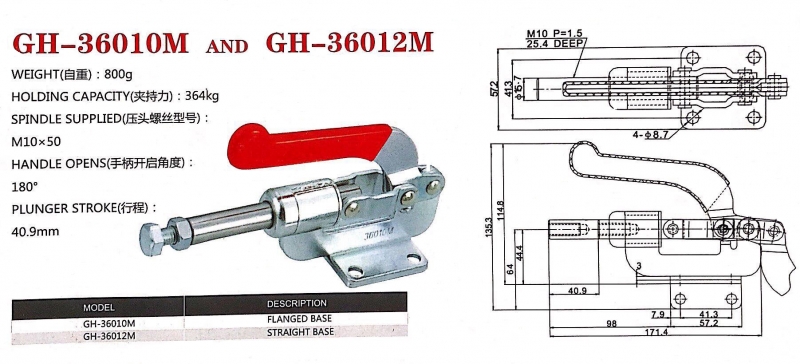 Kẹp định vị GH-36012M, cam kẹp GH-36012M