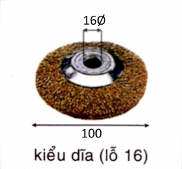 Đĩa cước thép 100mm lỗ M16, Đĩa cước đồng 100mm lỗ M16