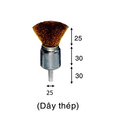 Chổi mài góc thép 25mm