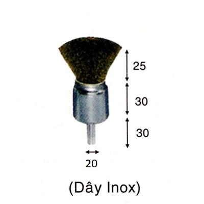 Chổi mài góc inox 20mm
